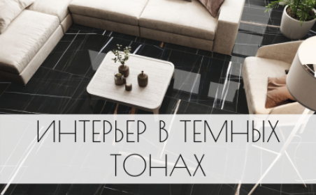 Интерьер в темных тонах